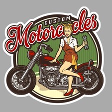 Pinup moto biker tatoo - moto,