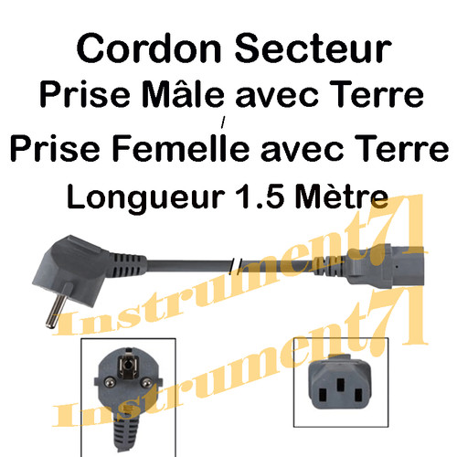 Câble secteur 220 - 220, volt