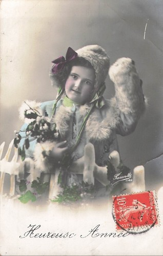 Heureuse annee petite fille - petite,