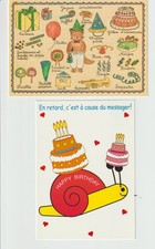 LOT 2 postcards. Collector Art