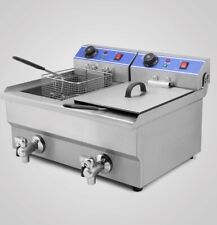 Friteuse Professionnel Éléctrique Inox Avec Robinet 20 Litres Modèle 2023