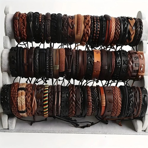 Bracelets tressés cuir - bracelets,