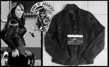 SOA Sons of Anarchy: Gemma Faux Leather Coat w/Studio COA