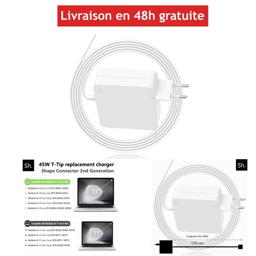 Chargeur macbook air 45w tip - air,