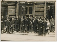 50 députés français reçus au Parlement belge. Belgique. Politique. 1935.