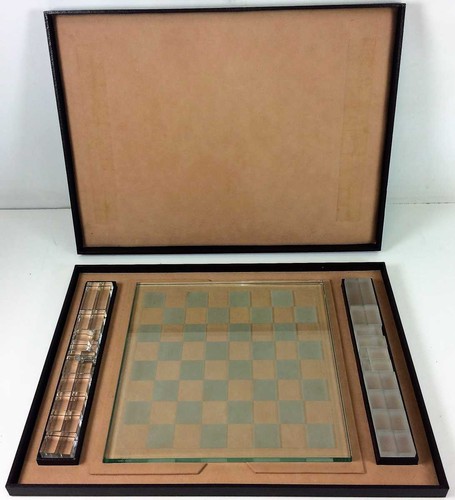 Jeu echec verre taillé - jeu, echec.