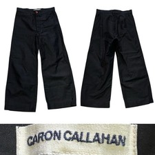 CARON CALLAHAN Stewart Cotton Pants Women’s Size 6 In Black