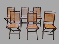 Suite de six chaises pliantes