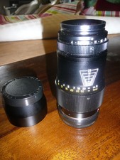 LEITZ LEICA OBJECTIF TELE ELMAR F : 4 / 135 mm PARE SOLEIL ET CAPUCHONS