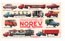 Ancien buvard NOREV  les micro-miniatures échelle 1/86°Voiture camion Année 60