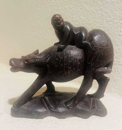 Vintage chinese carved wood - chinese,