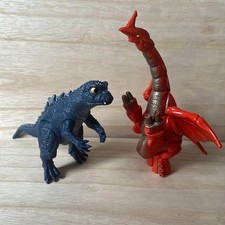 Bandai Sofubi Figures Godzilla Baby & Varan Made in Japan Vintage Vinyl