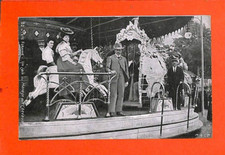 FAIR FAIRGROUND / POSTCARD / RIDING / MERRY GO ROUND