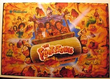 NOS Williams Flintstones translite pinball  FS