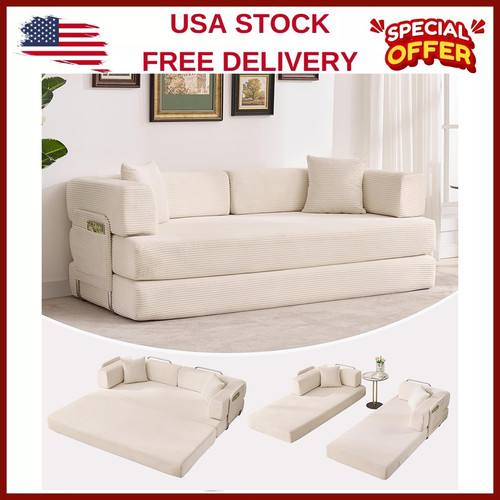 Modular corduroy sofa - 78.7"modular,