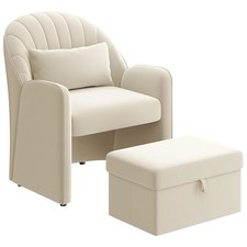 Fauteuil En Velours Avec
