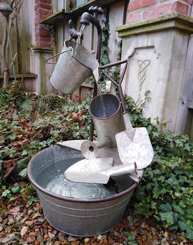 Fontaine deco jardin bac - deco,