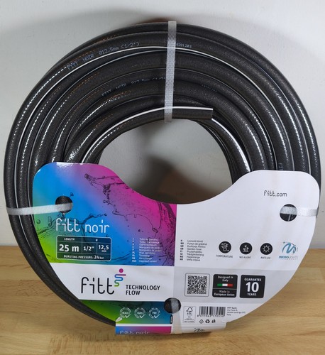 Tuyau arrosage fitt noir 25m - tuyau,