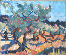 André Baucé oil on canvas -