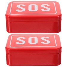  2 Pcs Coffre De Rangement Exterieur Petite Caisse Fournitures Camping