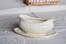 Saucière ancienne ivoire