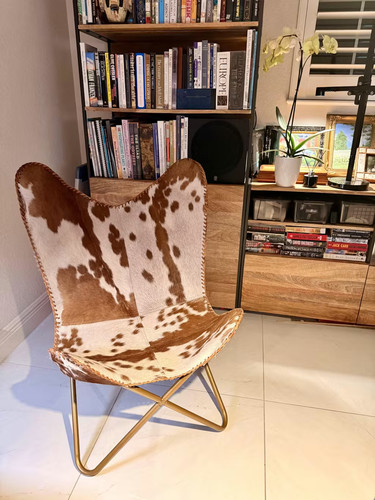 Fauteuil papillon cuir de - en,