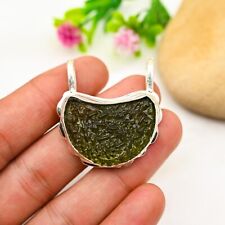 Beautiful Moldavite Gemstone Pendant Handmade 925 Sterling Silver Jewelry Gift