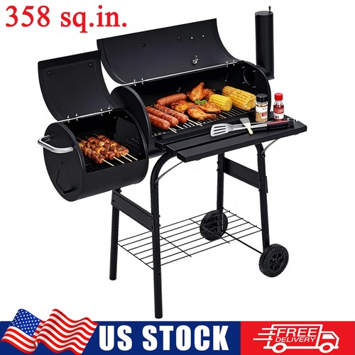 Charcoal grill with - charcoal, offset