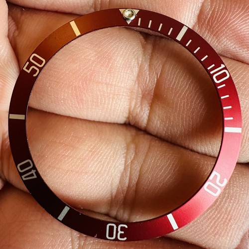 Tudor red insert for - rolex,