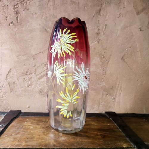 Vase legras verre émaillé - legras,