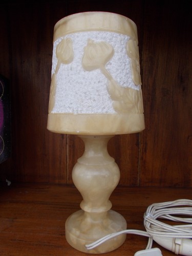 Lampe table albatre - lampe,