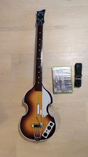 The Beatles Rockband Hofner Bass Guitar Controller - Xbox 360 w/ Rock Band Game