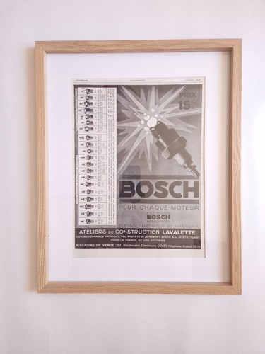 Pub ancienne bosch 1929 bougie - ancienne,