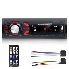 Autoradio Bluetooth 1-Din Lecteur MP3 4x15W Radio FM USB Entrée AUX Télécommande
