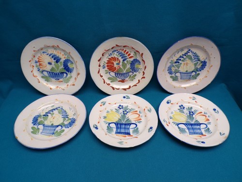 Xix lot 6 assiettes - lot,