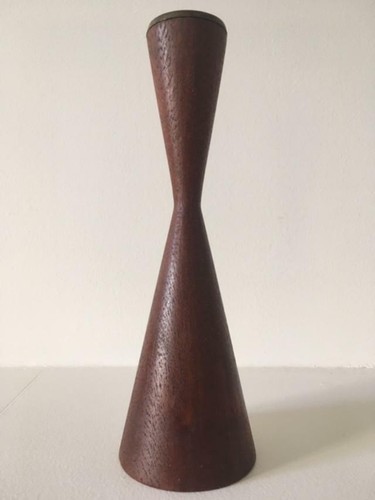Scandinavian teak candlestick - scandinavian,