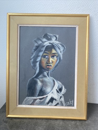 Ancien tableau portrait femme - tableau,