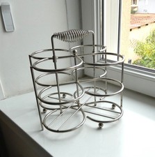 Porte bouteilles panier casier métal 2 ou 4 bouteille Vintage  Authentique