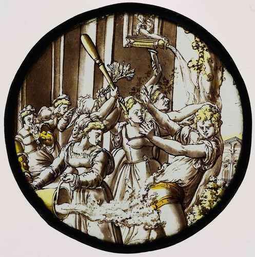 Vitrail rondel l - vitrail, l’enfant