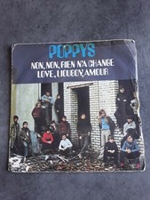 VINYL 45T POPPYS " NON,NON ,RIEN N'A CHANGE, LOVE,LIOUBOV,AMOUR"  BARCLAY