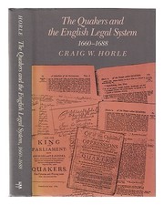 Horle , Craig W The Perruche Veuve Et L'Anglais Juridiques Système, 1660-1688 /