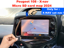 Peugeot 108 -  X-NAV Micro SD Card - Latest Map Update - UK and Europe 2024