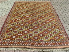 Vintage Turkish Kilim, Area Rugs, Large Rug, Teppich, Tapis Kelim Carpet 67"x90"