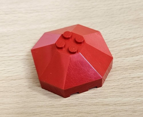 Lego 2418a capot toit - toit, rouge