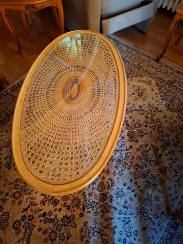 Table basse merisier - table,