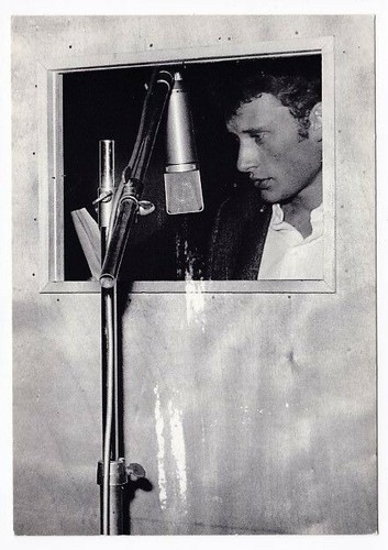 Johnny hallyday carte postale - johnny,