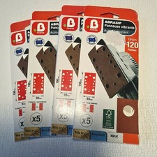 🔅B POWER 20 patins abrasifs ponceuse vibrante 190 x 93 mm grains 120 auto agrip