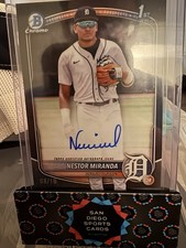 2025 Bowman Chrome Nestor Miranda Auto Black /10 Rare! Detroit Tigers