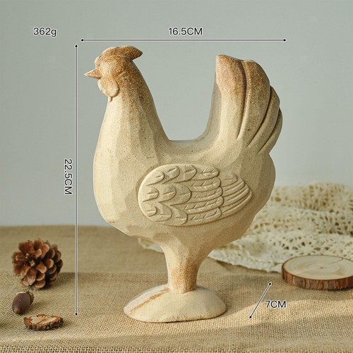 Figurine poule non - non, peinte