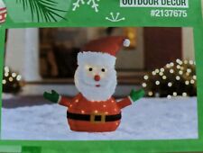 Holiday Living Lighted Pop-Up Santa. 24" Tall.  Battery with Timer. Still In Box
